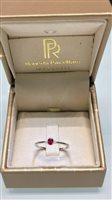 Ring Roberta Piscettaro Gioielleria Woman in White Gold Rubino 0.21 Ct ANRU021 - ANRU021